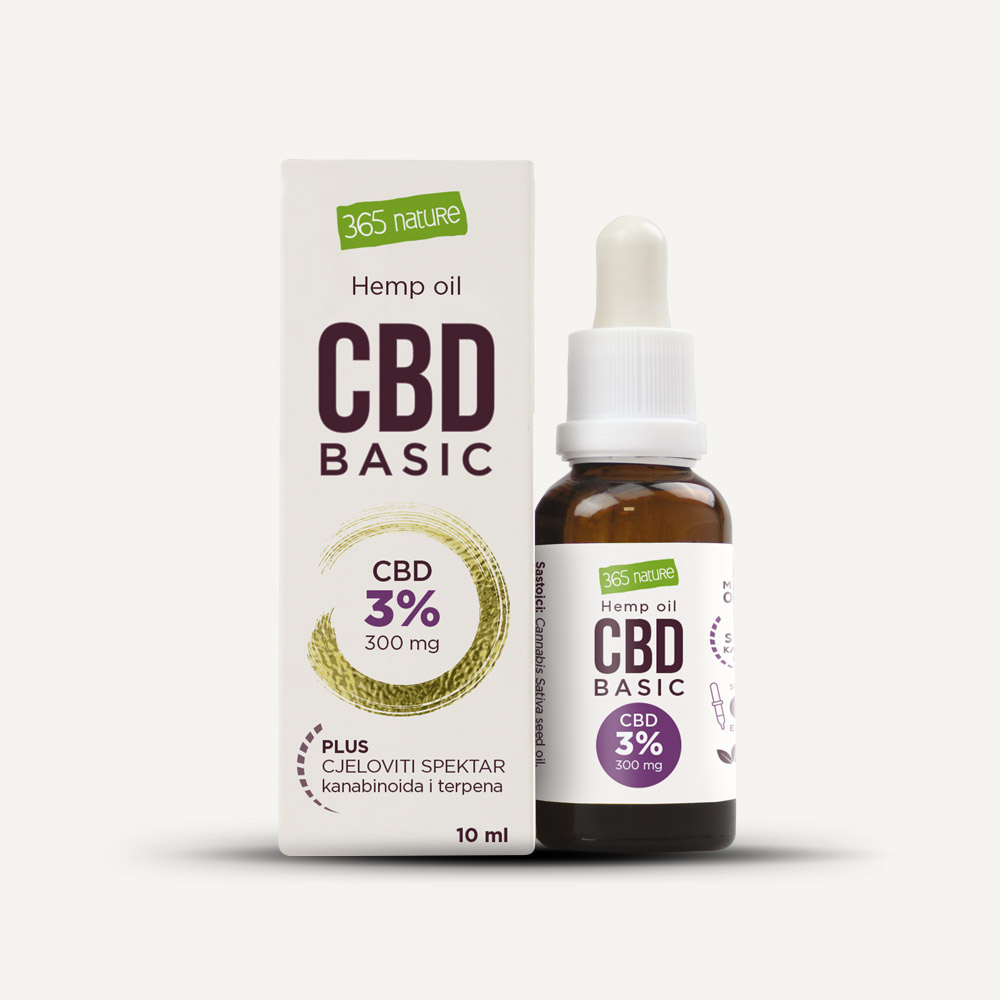 CBD Basic uljne kapi 3%